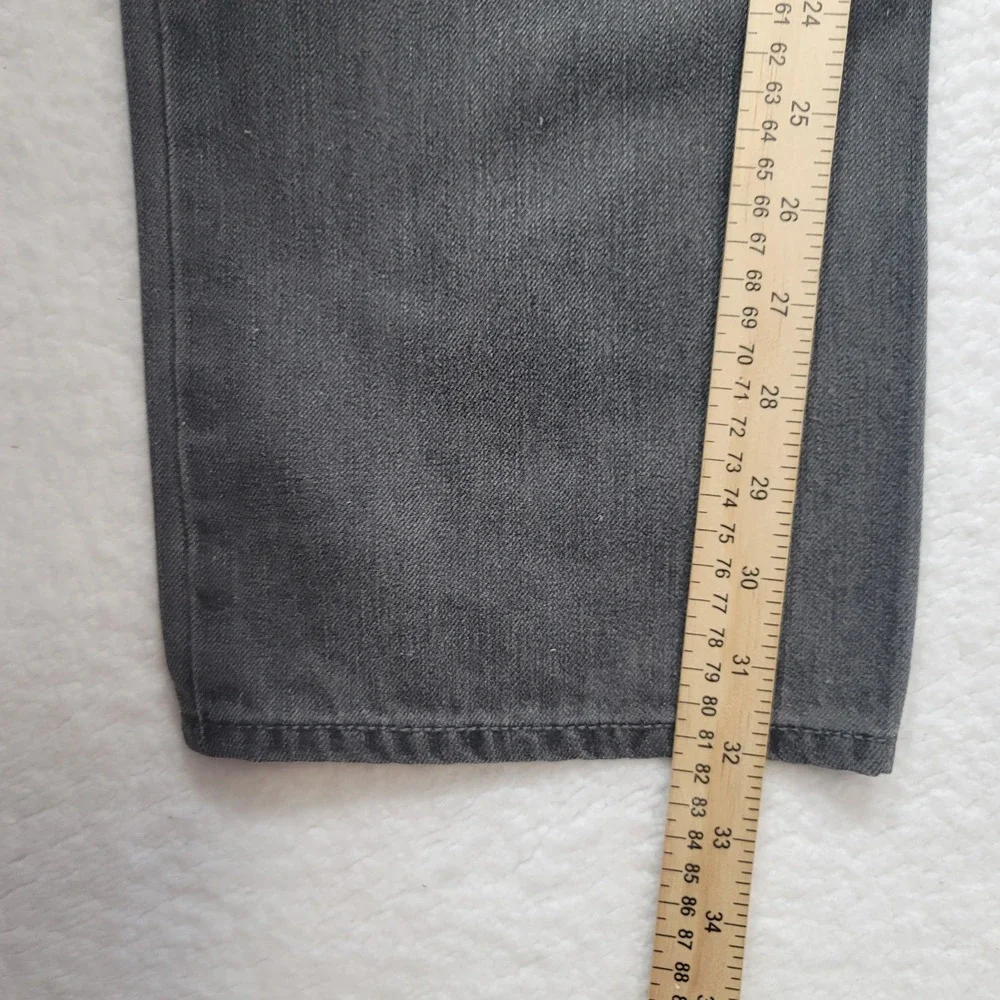 Levis Jeans 514 Men 33x32 Black Denim Back Flap Pockets Slim Straight